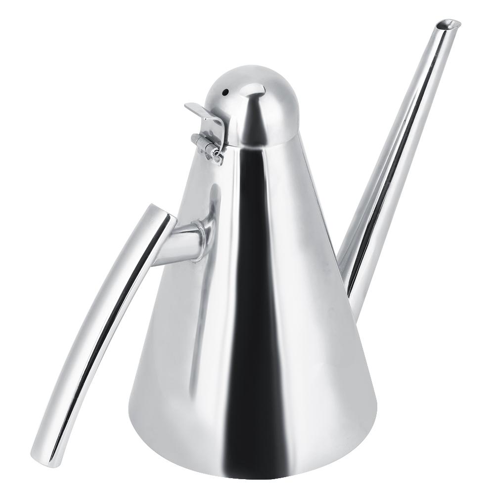 500ml Stainless Steel Oil Pot Dispenser Sauce Vinegar Can Bottle Storage Pot Kitchen Accessories