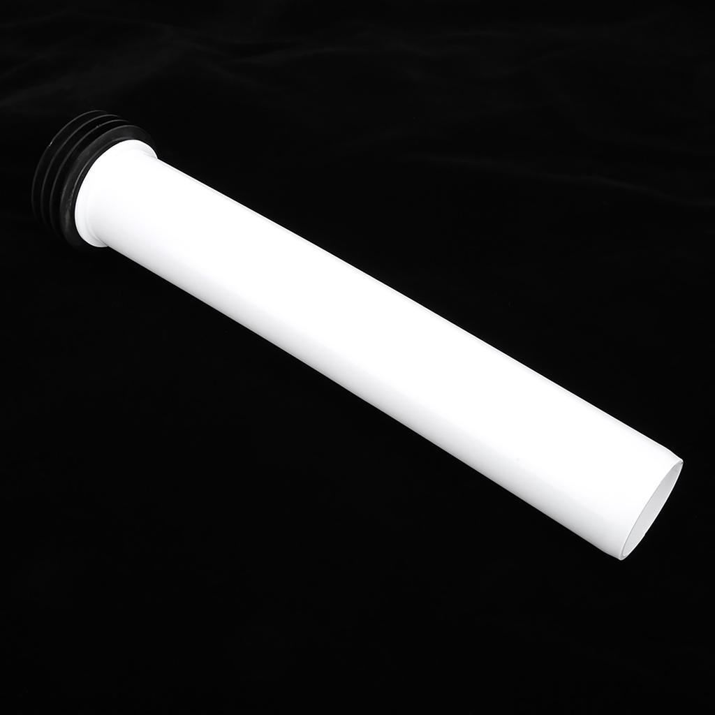White Concealed Toilet Water Tank Straight Flush Pipe Lengthened Flushing Tube Toilet Accessory
