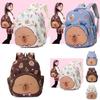 Adorable Cartoon Backpack For Kids With Cute Capybara Design Lightweight And Versatile