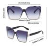 Large Frame Sunglasses for Men Women Unisex Eyewear UV400 Protection Ins Fashion Street Snap Personalized Sunshade Sunglass