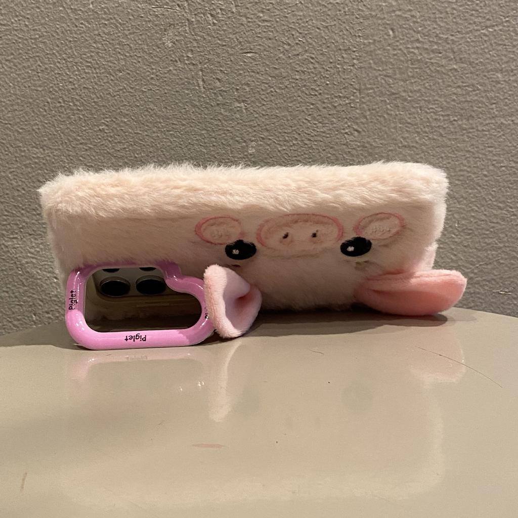 Samsung S24U Plush Shell Suitable for S23 Lanyard Portable Pig Plush Hand Warmer Lens Holder Samsung A35/A54