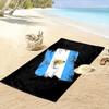 Giant Beach Towel with Argentina Flag Distressed Print, Quick Dry Microfiber, Soft Absorbent, for Beach Pool Fan Gift