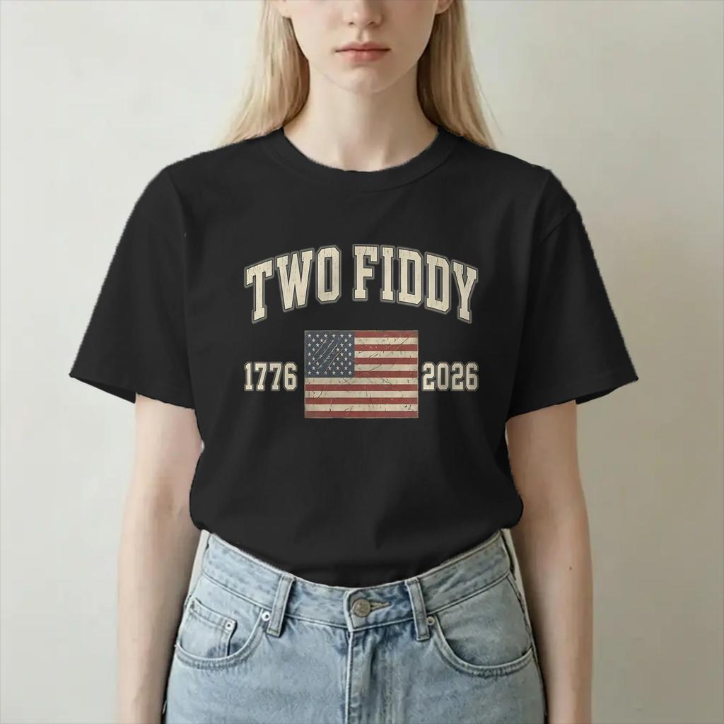 Unisex Unisex Two Fiddy 250 Years T Shirt 100 Cotton Clothes Funny Short Sleeve Round Neck Tees Graphic Printed TShirts