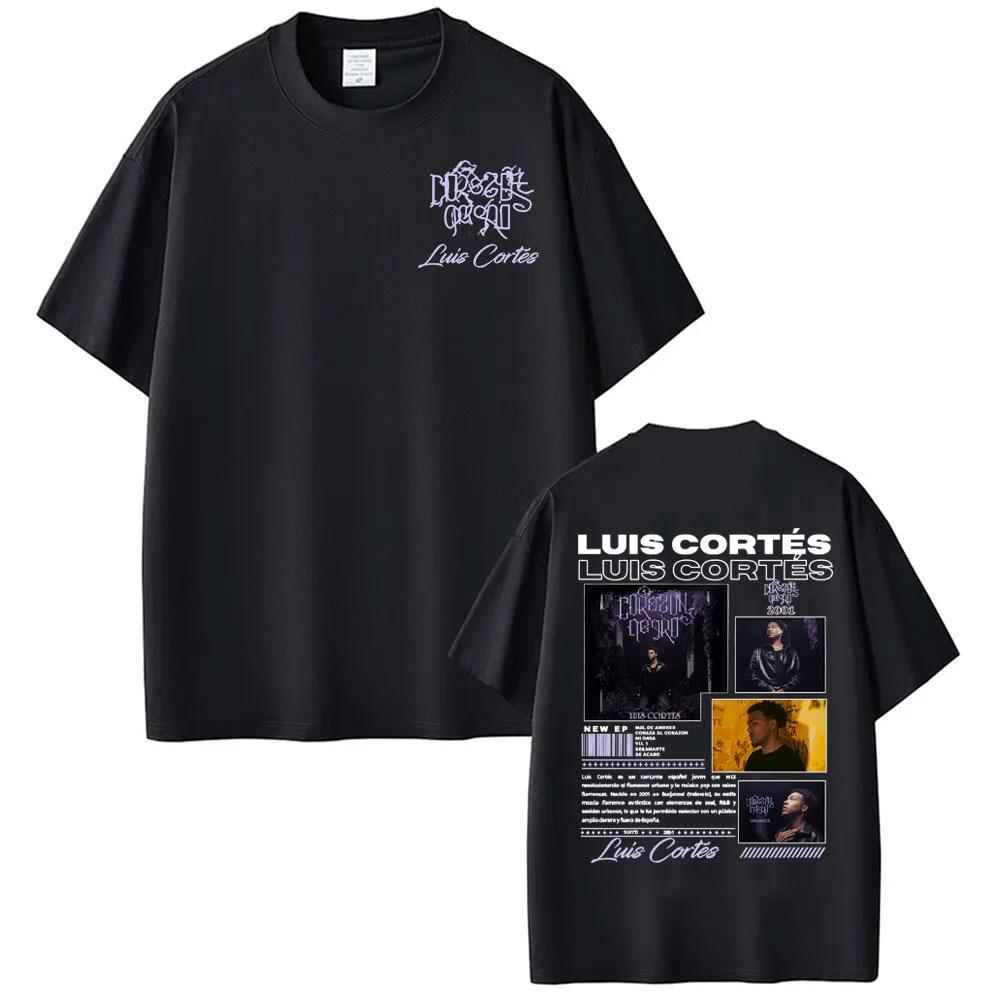 Rapper Luis Cortes Album 2026 Merch T Shirts Unisexs Clothing Fashion Vintage Hip Hop Tshirts Male 100 Cotton Tshirt Streetwear