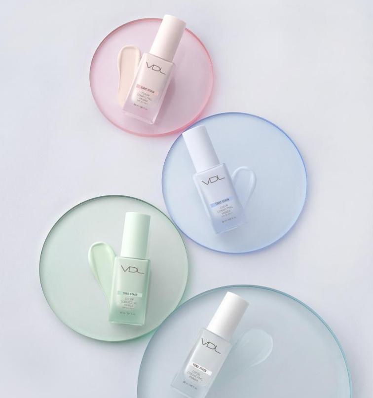 VDL Bază de machiaj corectoare de culoare 30ml – Nuanțe Serenity, Cuarț Roz, Mentă și Transparent pentru o bază impecabilă