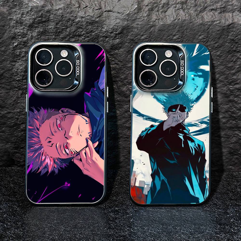 Jujut-su I-Ichiji K-Kaisen Phone Case For iPhone17, 16,15,14,13,12 Pro Max Black Candy Matte Shockproof Cover