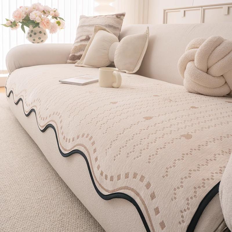 

Chenier sofa cushion is universal in all seasons 2025 new non-slip straight-breasted leather sofa cover irregular seat cushion 90*70cm