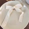 Ballet Bow Lace Hair Clip French-Style Braid Ribbon Duckbill Clip for Double Ponytails, ' Hair Accessories