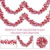 Love Sequins Valentines Garland DIY Hanging Decor Colorful Heart Tinsel Garland  Birthday Party