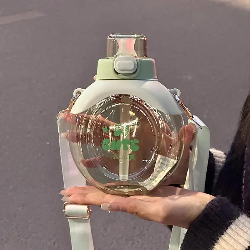 500ML Children's Water Bottle Portable Outdoor Bounce Cap Plastic Cup Cute Student Water Bottle Fashionable Sports Water Bottle