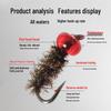 Micro Fly Fishing Lure Rig - Poison Mosquito Hook, Anti-Tangle Three-Hook Setup for Minnow and Goby