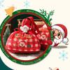 Christmas Portable Handbag Canvas Bag Christmas Eve Apples Gift Box Large Capacity Handheld Shopping Bag for Kids New Year Gift