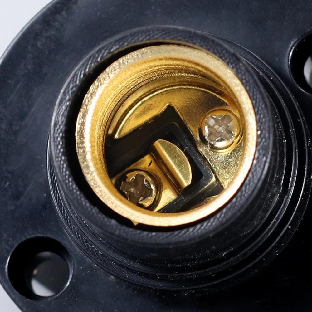 10PCS E14 Black white 6A 220V Conversion Flat Lamp Holder Lamp Switch Environmental Protection Screw Small Screw Home Decoration