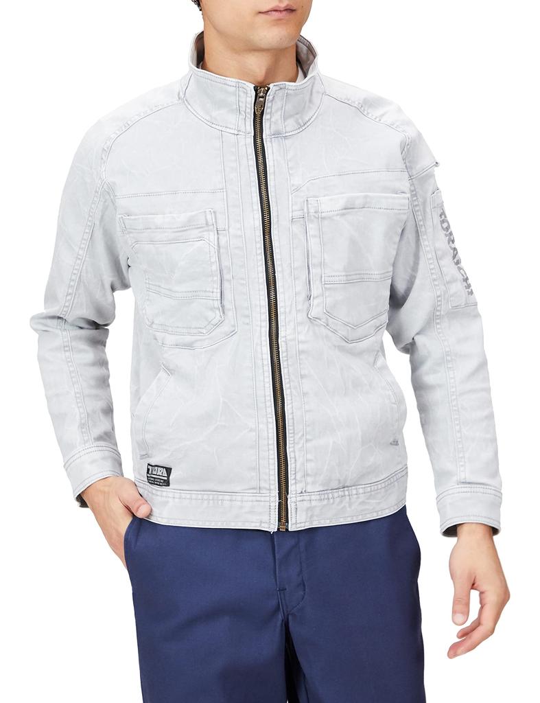 Toraichi Size Size Men's Jacket, 37-Silver, 4L, 3550-124