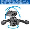 Velbon Tripod Head for with Quick Release Recommended Load 5kg PHD-65QIIAZ 3-Way Medium-Sized Cameras, Mechanism, Load Capacity