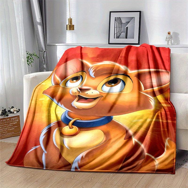 

1pc Oliver Print Blanket, Cute Cartoon Design, Living Room Home Decoration Sofa Travel Soft and Cozy 130cmx150cm