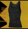 Men's Seamless Shapewear Tank Top: Tummy Control, Chest Binder, Fitness Base.