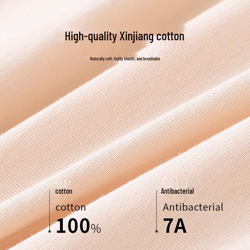 Langsha Women's High-Waist Cotton Briefs 4-Pack