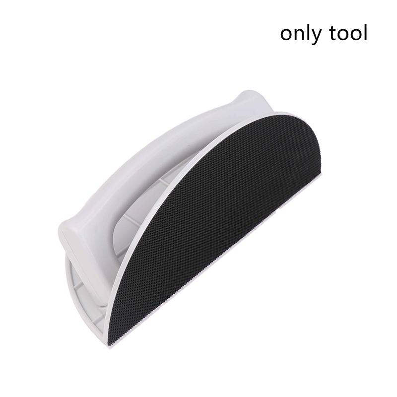 

Багатофункціональний напівкруглий кутовий шліфувальний наждачний папір самоклеючий тримач наждачного паперу 90 градусів висококласний інструмент для полірування шпаклівки