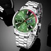 Stilvolle, einfache Uhr Herren Edelstahl Uhr Kalender Quarzuhr Herren personalisierte Casual Uhr