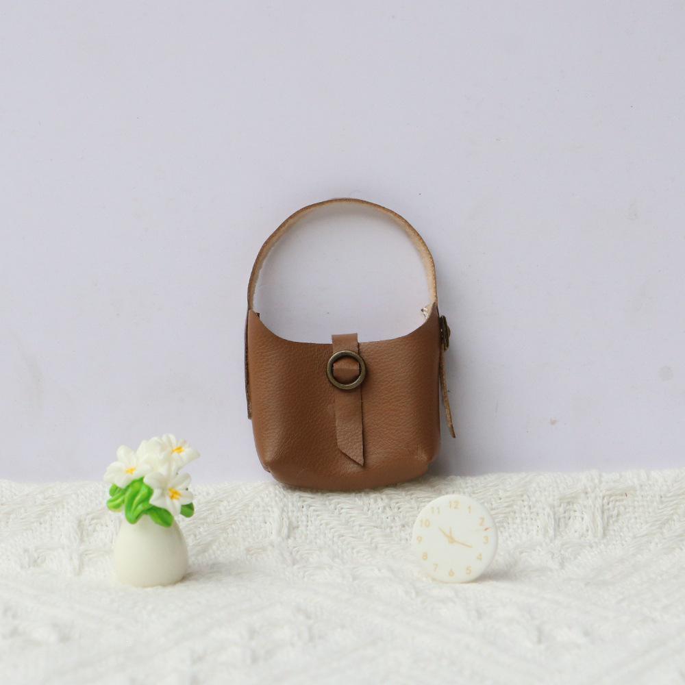 Original Doll Clothes Leather Crossbody Bag - Decorative Handbag with Long-Legged KT Design