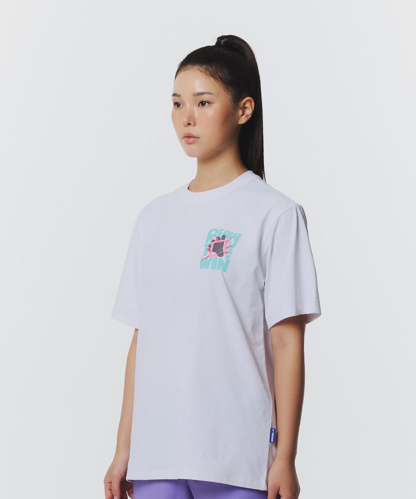 Bigteo Sparky Move Badminton Unisex Oversized T-Shirt (Vt26Ato205U)