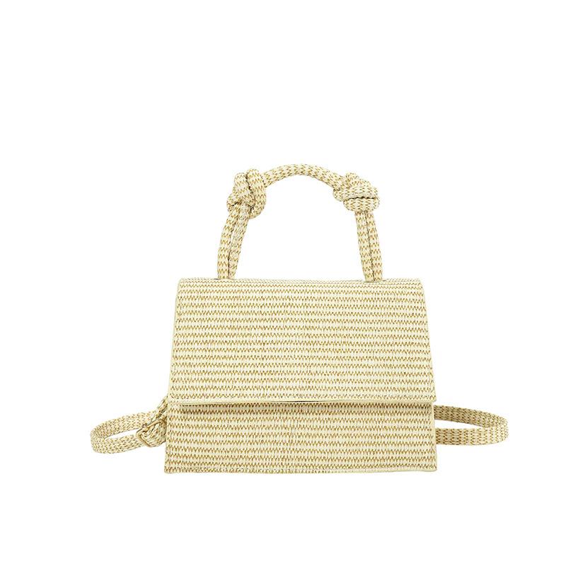 

Solid color texture foreign style shoulder messenger bag 2024 spring new simple commuter small square bag хакі