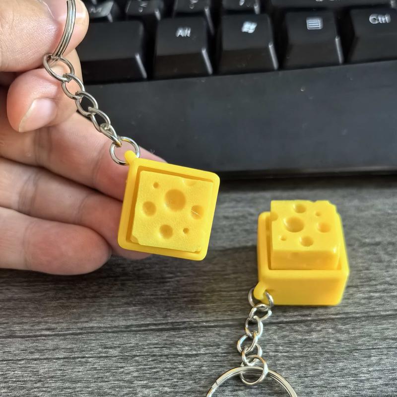 ElegantCheese Keyboard Fidget Keychain Clicker Fidget Sensory Toy Stress Relief Anxiety ADHD Decompression Gifts For Kids Adults