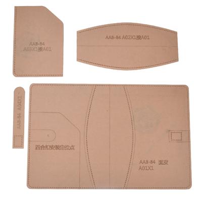 Set di Modelli in Pelle Acrilico Trasparente Fai da Te Fatto a Mano Copertina per Quaderno Strumento per Artigianato