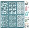 Silk Screen Stencils for Polymer Clay Silkscreen Print Kit Mesh Stencil  Decoration Clay Stamps Printing Jewelry Earrings Making
