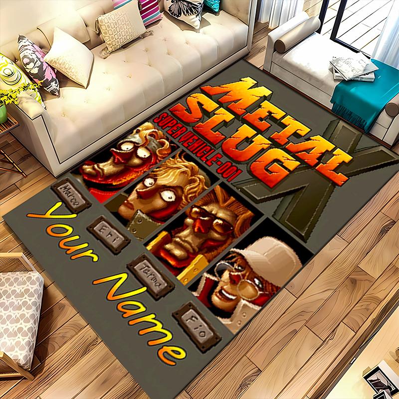 Custom Personalization Metal Slug Area Rug - Perfect For Kitchen, Bathroom,Laundry Room Decor Large Size Available,Gift All Seasons