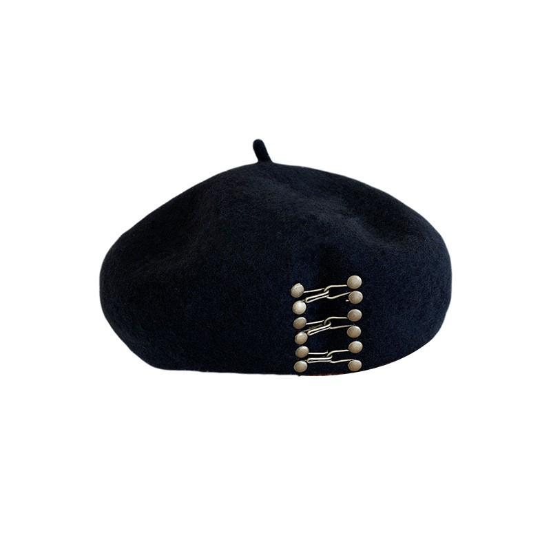 Women's Elegant Vintage French Style Winter Berets Classic and Plain Design for Fashion  for Ladies and Girls