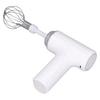 Electric Egg Beater Cordless Hand Mixer Handheld Egg Whisk for Cream Salad Dressing White