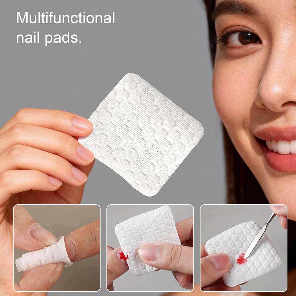 White Nail Cotton Pad For Nail Wipe Lint-Free Nail CottonGel Polish RemoverNail Art Cleaning Tool