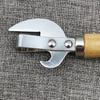 1pc Wooden Handle Can Opener, Canning Knife, Iron Skin Canning Multi-purpose Can Opener, Can Opener, Beer Bottle Opener For Rest