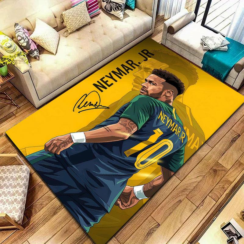 Neymar Carpet Rug for Living Room Bedroom Home Sofa Decoration,Kids play Non-slip Floor Mat