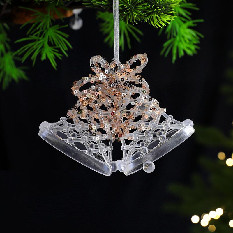 Kranz Schneeflocke Glockenklang Anhänger Weihnachtsdekorationen Weihnachtsbaum Hängender Schmuck