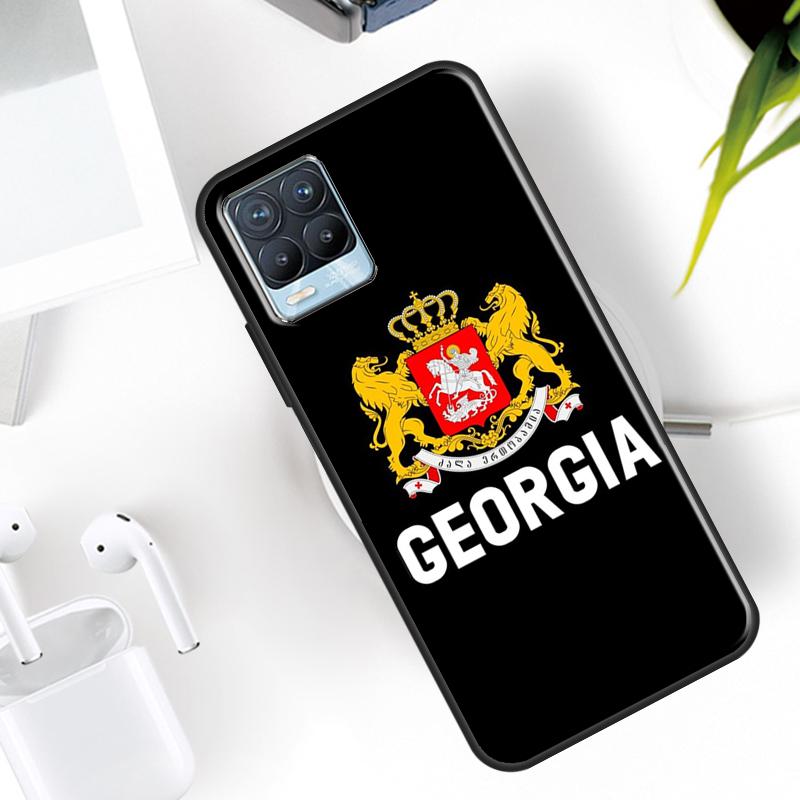 Georgia Flag Case For Realme 15 11 Pro Plus 12 13 14  C71 C75 C55 C51 C53 C25 C63 C61 C65 C67 GT6 GT7 Pro