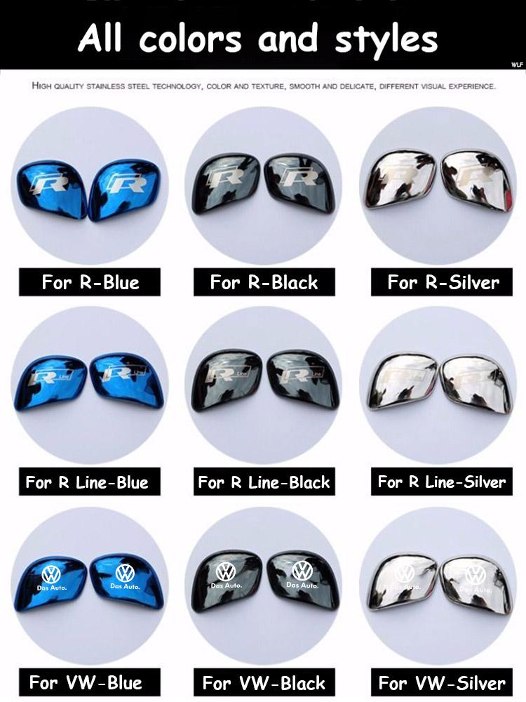 DOG1 2pcs for VW GTI Polo Golf Tiguan Touareg Scirocco CC Car Gearbox Control Gear Lever Stickers Shift Stick Handle Accessories