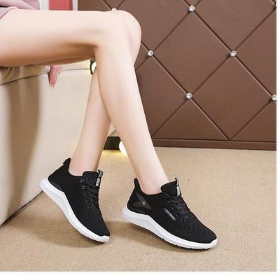 Scarpe sportive in rete da donna in stile coreano: Calzature da corsa casual, antiscivolo, leggere e traspiranti, adatte alla primavera/estate.