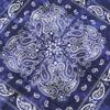 Trifong Bandana Paisley Tie-dye Handkerchief Adults 100% Cotton 55cm x 55cm navy