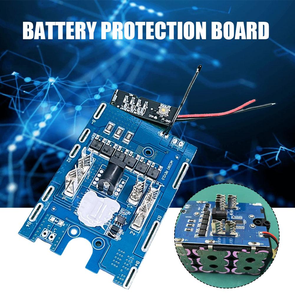 Battery Protection Board 6MOS 21V 30A 5 Strings for Makita Temperature With 18650 21V Protectio U4C0