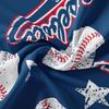 3D Baseballs Full Size,Blue Baseball Kids Bedding Set,3Pcs Bedding Set Printed 1duvet Cover with 2 Pillowcases