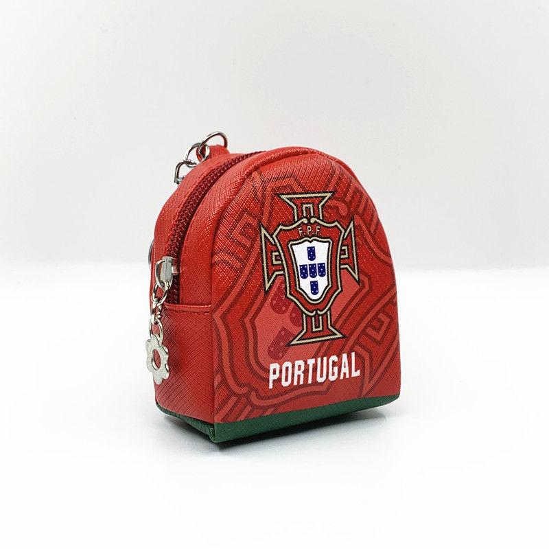 Soccer National Team Coin Purse Headphone Key Organizer Fashion Sports Mini Wallet