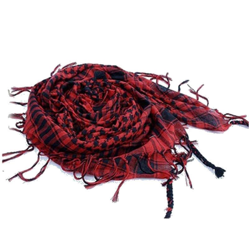 Fashion Military Fashion Lightweight Army Plaid Scarf Unisex Tactical Arab Scarf To Keep Warm