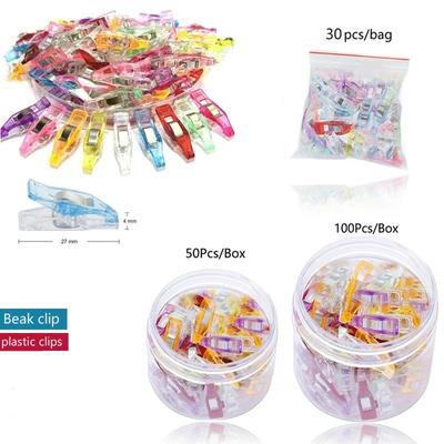 Agrafe de plastic noi Cleme de țesătură Agrafe de plastic pentru cusut pentru cusut (30 buc/50 buc/100 buc )