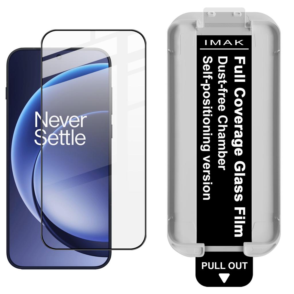 For OnePlus 15 5G Glass IMAK Dust-free Cabin Full-screen Tempered Glass Film Supports Fingerprint Unlock
