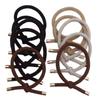 5PCS Gold Plated Elastic Hair Rubber Bands Mix Color Styling Decoration Hair Bands High Elasticity Ponytail Holder