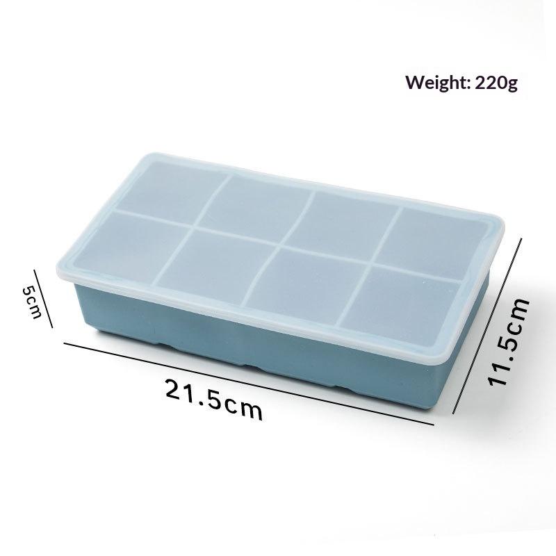 Food Grade Silicone Ice Tray 4/6 Grid Large Cubes Perfect for Summer Parties