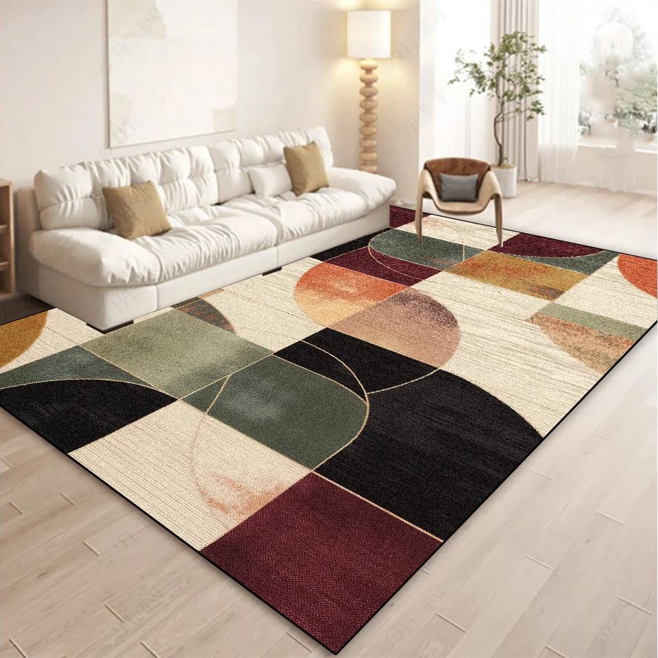 Heimdekoration Abstrakte Teppiche Wohnzimmer Einfache Geometrie Teppiche Flur Sofa Bereich Bodenmatte Zimmertür Eingang Flur Dekor Teppich